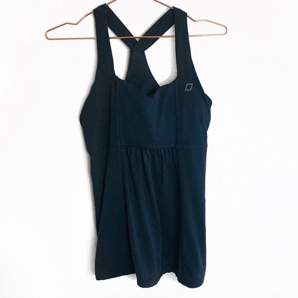 Lorna Jane Tops - GUC Lorna Jane Black Racerback Logo Workout Tank Small